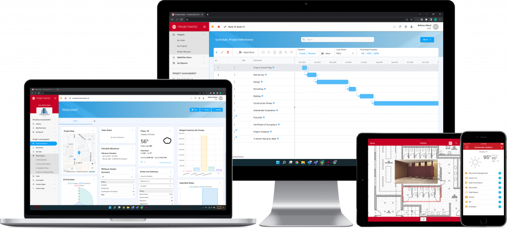 Projectmates Construction Management Software Devices