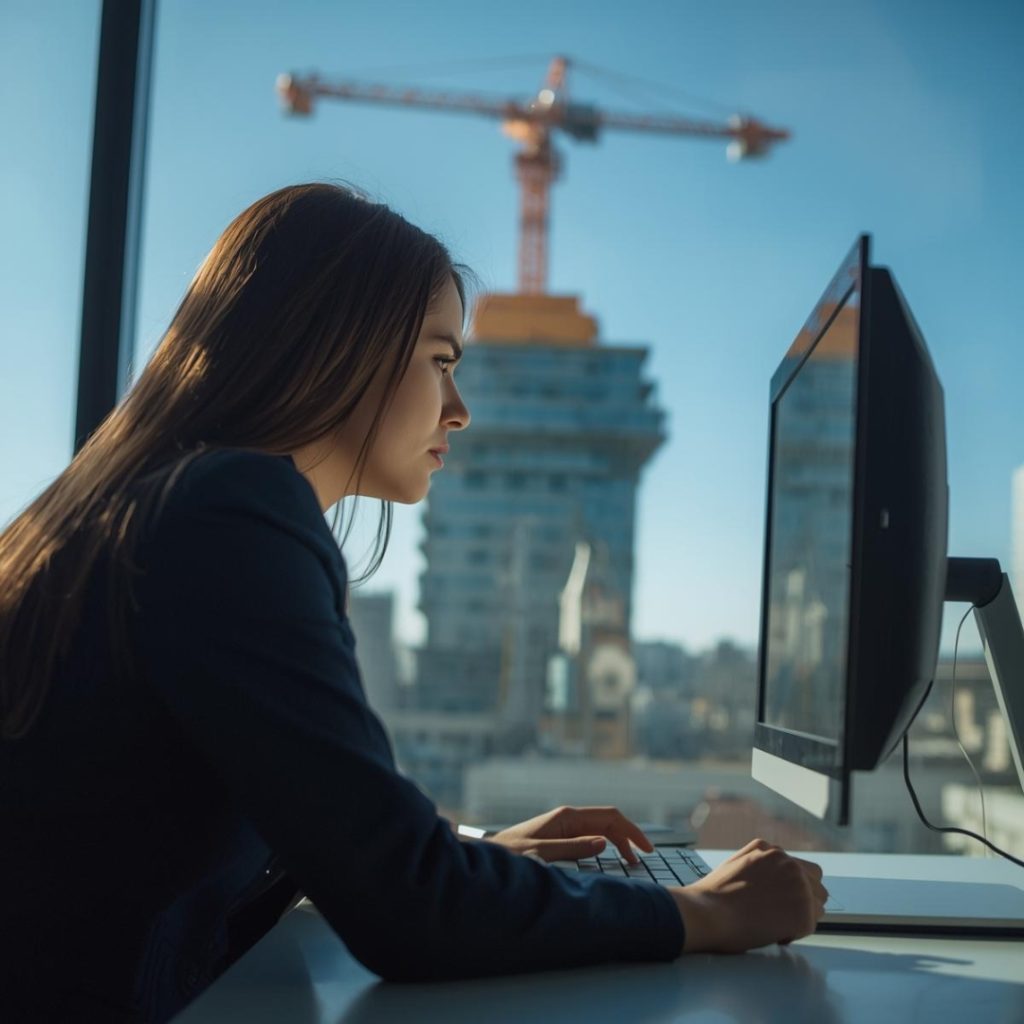 Woman Looking At Computer